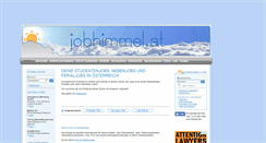 Desktop Screenshot of jobhimmel.at