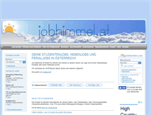 Tablet Screenshot of jobhimmel.at